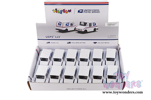 2547D Kinsmart United States Postal Service Mail Delivery Truck Model Diecast Car Display Box Package